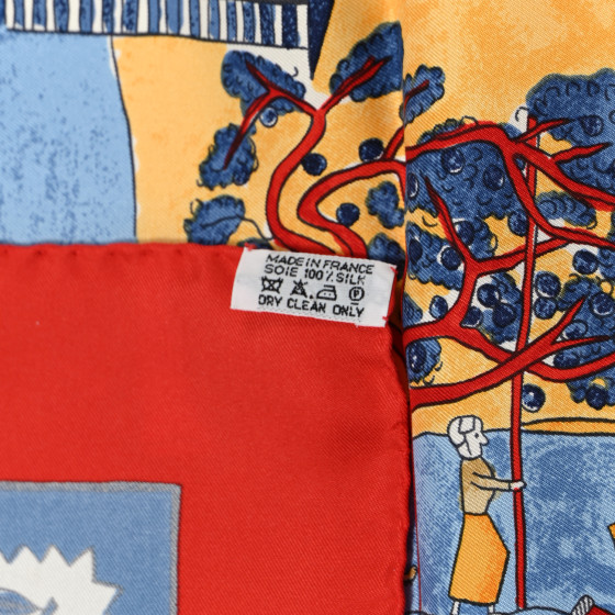 Hermès RETOUR A LA TERRE シルクスカーフ HERMES RETOUR A LA TERRE 故郷に帰る シルク スカーフ カレ