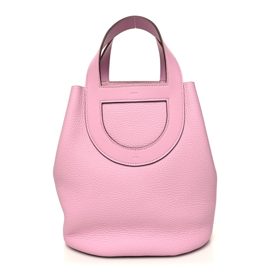 爽やか軽量♪【HERMES】In the Loop23 バッグ Clemence×Swift 100% Authentic HERMES In-The-Loop 23 Taurillon Clemence/Veau