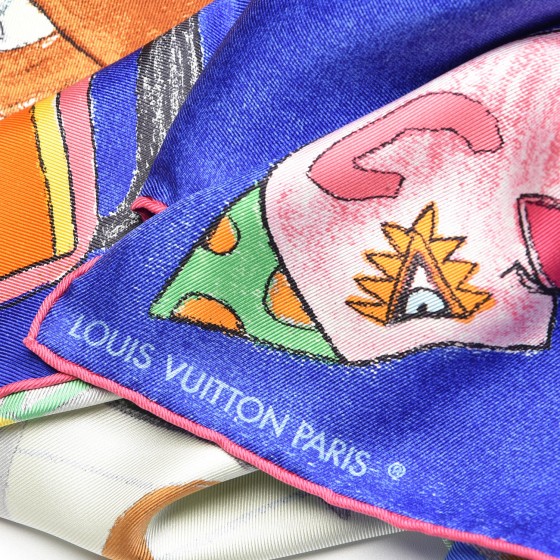 LOUIS VUITTON ルイヴィトン ウィリアム　ウィルソン シルクスカーフ LOUIS VUITTON Silk William Wilson Les Chevaux Scarf 233096