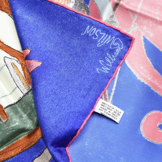 LOUIS VUITTON ルイヴィトン ウィリアム　ウィルソン シルクスカーフ LOUIS VUITTON Silk William Wilson Les Chevaux Scarf 233096