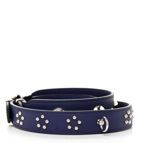エルメス HERMES Swift Studded Carnaby Losange Shoulder Strap Bleu