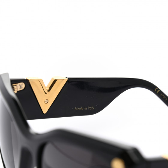 LOUIS VUITTON Acetate My Fair Lady Sunglasses Z1254E Black