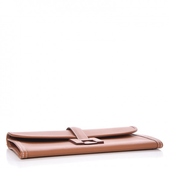 HERMES Swift Jige Elan 29 Clutch Gold 340384 | FASHIONPHILE