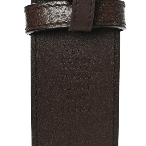GUCCI Dollar Calfskin Centennial 100 Double G 40mm Belt 85