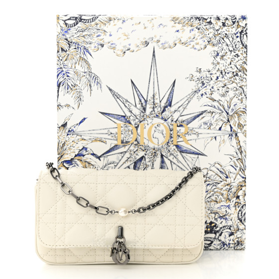 【無料郵送/関税込/正規品】 Dior Lady Phone Pouch Latte Canna My Dior - Dior Talk Phone Pouch Latte Cannage Lambskin | DIOR