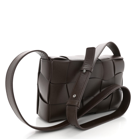 BOTTEGA VENETA Lambskin Maxi Intrecciato Cassette Crossbody