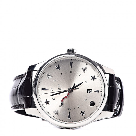 Alligator Leather ☆GUCCI☆ Handmaster Autmatic 腕時計♪ GUCCI Stainless Steel Alligator 40mm G-Timeless Snake Hand