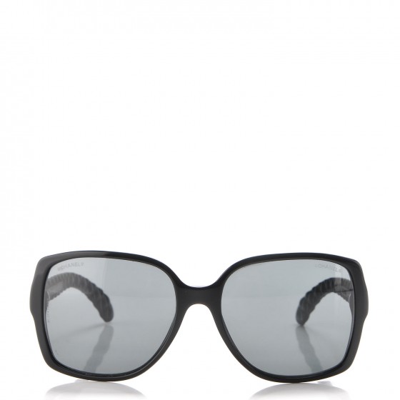 CHANEL Quilted CC Sunglasses 5289-Q Black 282829 | FASHIONPHILE