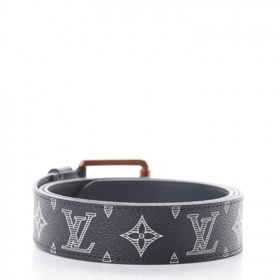 LOUIS VUITTON N1000 ベルト LOUIS VUITTON Monogram Upside Down Belt 110 44 Ink 579549