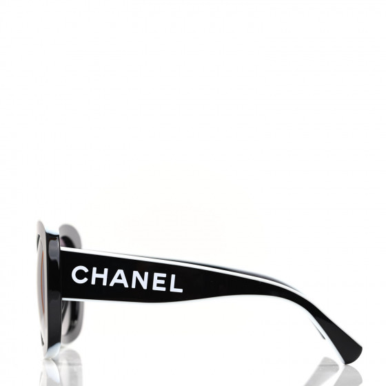 CHANEL Acetate Sunglasses 71414A Black 738410 | FASHIONPHILE