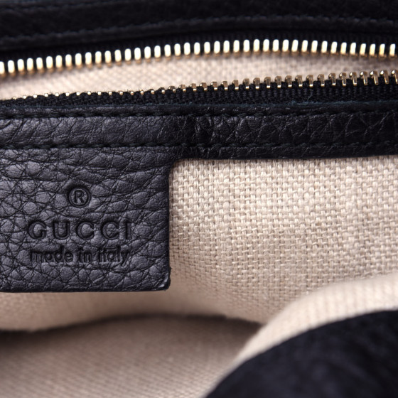 GUCCI Diamante Medium New Jackie Shoulder Bag Black 732907