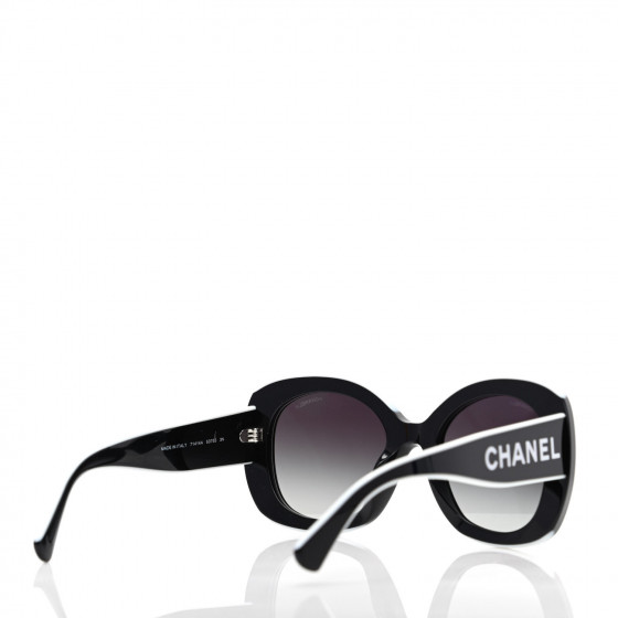CHANEL Acetate Sunglasses 71414A Black 738410 | FASHIONPHILE