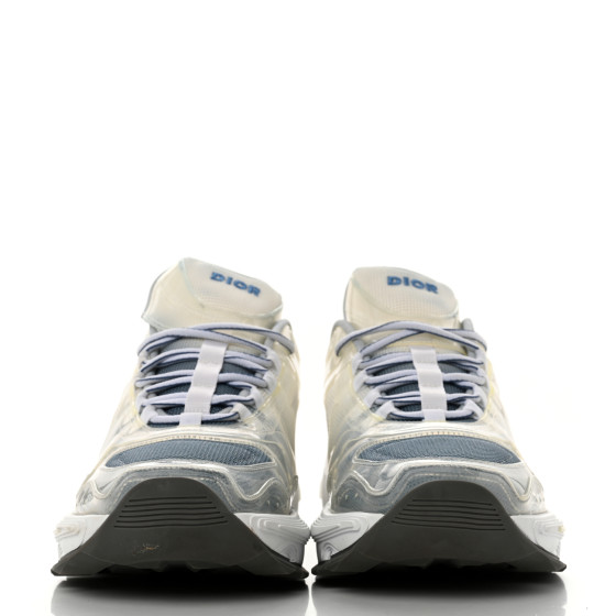 CHRISTIAN DIOR Calfskin Mens CD1 Sneakers 45 Blue White
