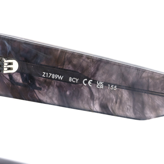 LOUIS VUITTON Marble Acetate Cyclone Sunglasses Z1789W Grey