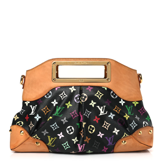 【希少】 LOUIS VUITTON Multicolore Monogram Judy MM Vintage LOUIS VUITTON Monogram Multicolor Judy MM Black 1410732