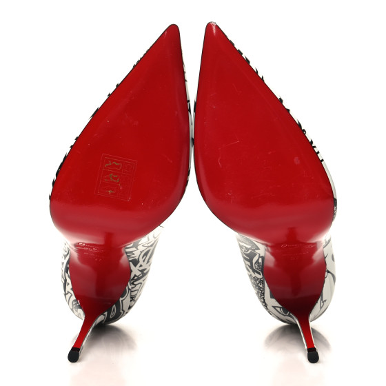 CHRISTIAN LOUBOUTIN Calfskin WallGraf So Kate 120 Pumps 37