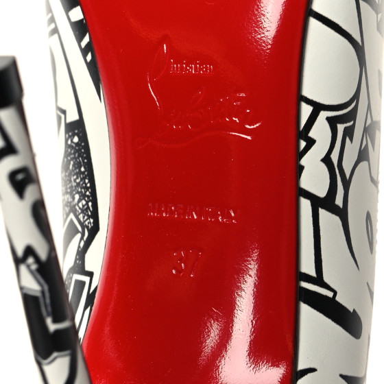 CHRISTIAN LOUBOUTIN Calfskin WallGraf So Kate 120 Pumps 37