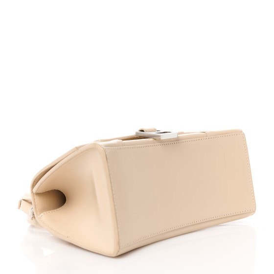 BALENCIAGA Shiny Box Calfskin Small Hourglass Top Handle Bag