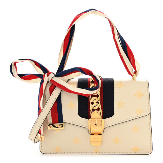 【GUCCI】Sylvie 1969 Mini Shoulder Bag Mystic White Gucci Sylvie 1969 Mini Shoulder Bag in White | Lyst