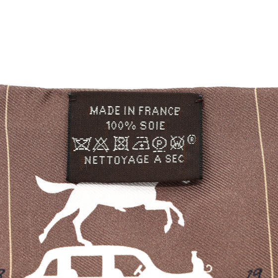 エルメス Twilly Hermes Parade (Marron / Gris / Orange) HERMES Silk Parade CG Twilly Marron Gris Orange 1523390