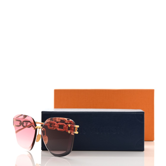 LOUIS VUITTON Metal Rimless LV Jewel Cat Eye Sunglasses