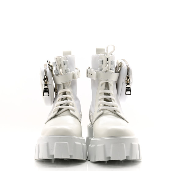 PRADA Spazzolato Rois Re-Nylon Metal Triangle Logo Monolith