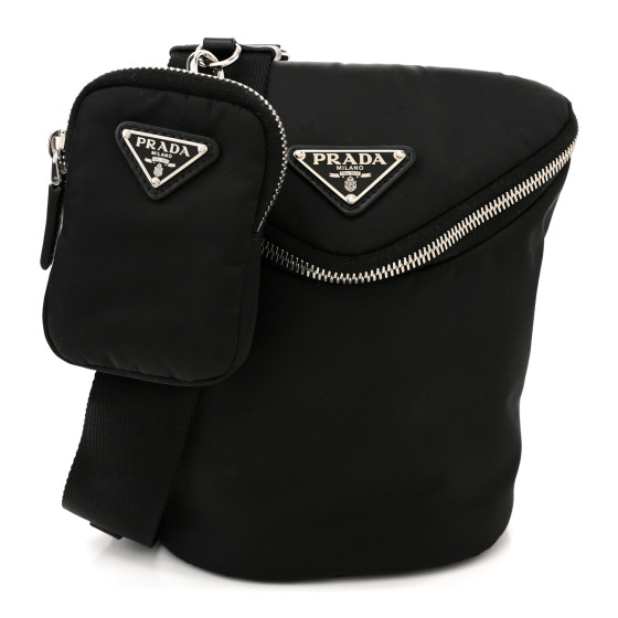ショルダーバッグ・ポシェット Prada Nylon Triangle Bag Black Prada - Prada Triangle Re-nylon Shoulder Bag | HBX
