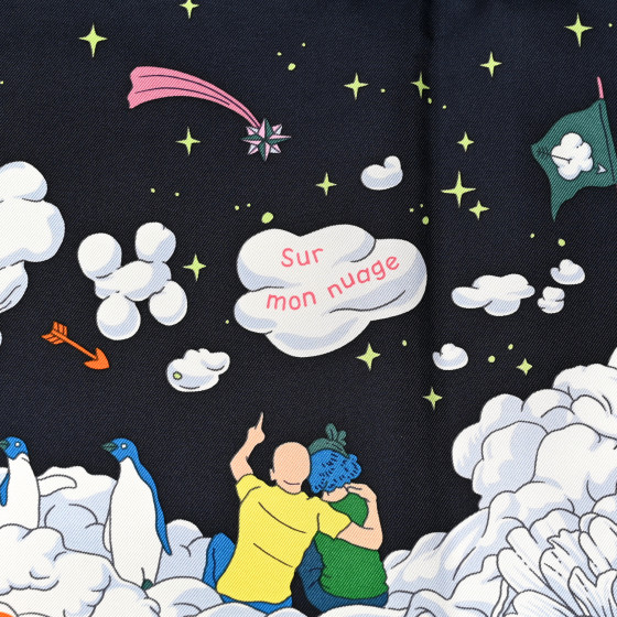 エルメス シルク SUR MON NUAGE スカーフ エルメス ツイリー Sur Mon Nuage 私の雲 スカーフ シルク