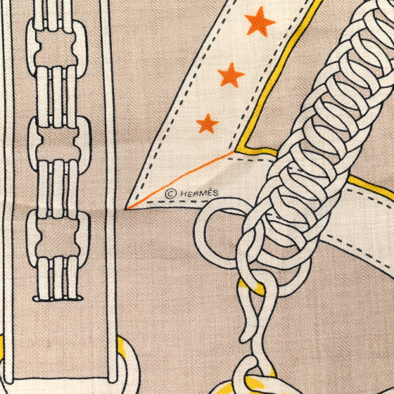 （HERMES）La Promenade du Matin Bandana shawl 140 La Promenade du Matin Bandana shawl 140 | Hermès Australia