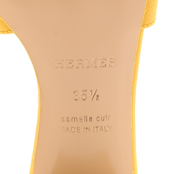HERMES オアジス　イエロー Hermes Oran Sandals in Yellow — LSC INC