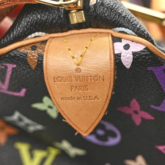LOUIS VUITTON Monogram Multicolor Speedy 30 Black 1730716
