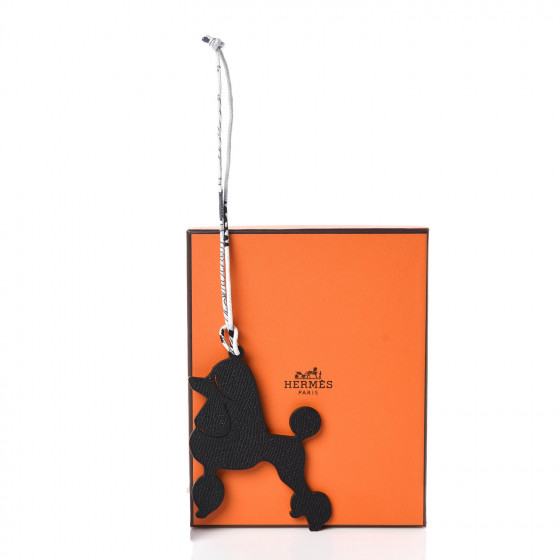 HERMES Petit H  プードル♡Poodle BagCharm Hermes Bag Charm Royal Poodle Dog Petite h Bi-Color Rouge