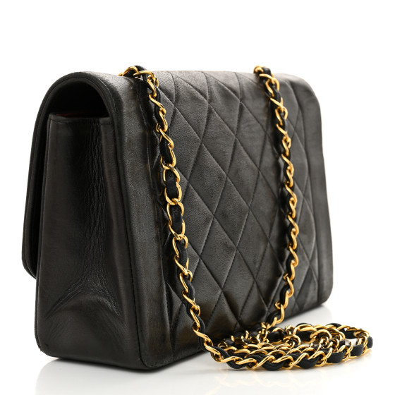 新品正規品  CHANEL Lambskin FASHIONPHILE | 1646346 Black Flap Single Medium テープ・マスキングテープ