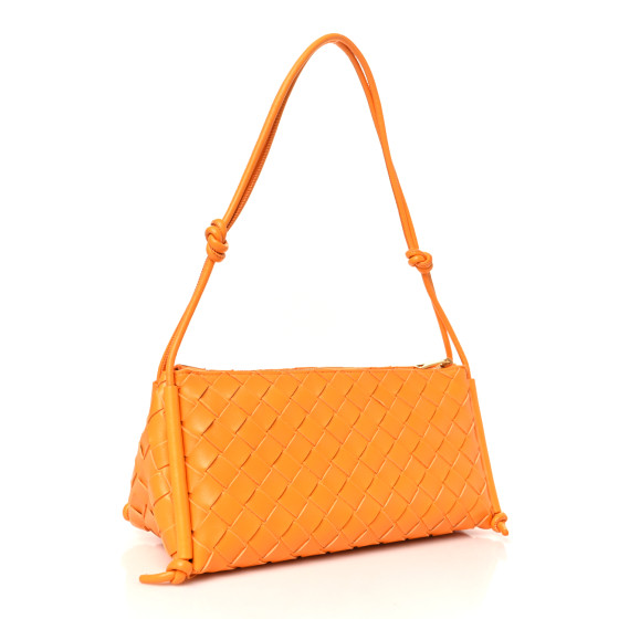 【BOTTEGA VENETA】POUCH ON STRAP Bottega Veneta Puff Pouch On Strap Intrecciato Leather Bag