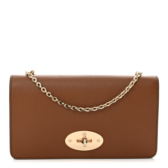 MULBERRY Grainy Print Bayswater Clutch Wallet Oak