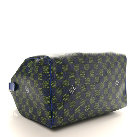 ラグジュアリー♪【LV】Speedy Bandouliere 40 Blue Green Louis Vuitton Speedy Bandouliere 40 Damier Heritage Blue