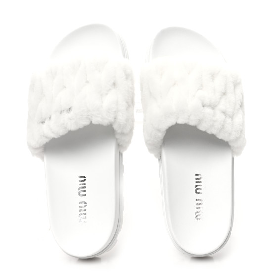 サンダル・ミュール Miu Miu LOGO SLIDE SANDALS Miu Miu Miu Miu Women Logo Slide Sandals | luosophy | REVERSIBLE