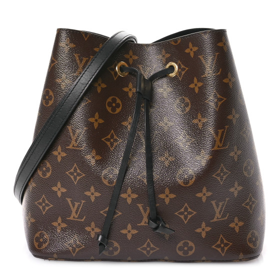 LOUIS VUITTON Monogram Neonoe MM Black 1641069 | FASHIONPHILE