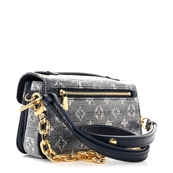 LOUIS VUITTON Monoglam Pochette Metis East West Blue 1646341