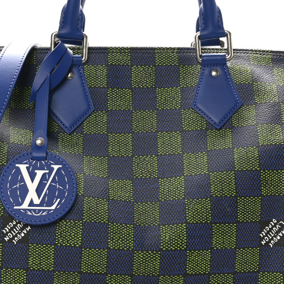 お洒落♪【LOUIS VUITTON】Speedy Bandouliere 40 Blue Green LOUIS VUITTON Damier Heritage Speedy Bandouliere 40 Blue