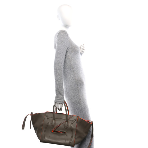 【CELINE】★Vintage★PHANTOM LUGGAGE BAG ラゲッジ バッグ CELINE | ORANGE SMOOTH LEATHER PHANTOM LUGGAGE WITH GOLD