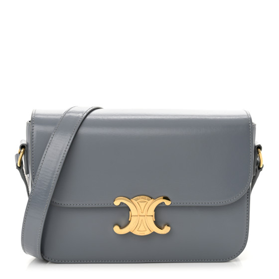 ショルダーバッグ・ポシェット CELINE College Triomphe bag in shiny calfskin ショルダーバッグ・ポシェット CELINE College bag calfskin Triomphe shiny in