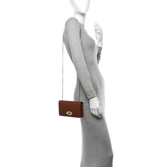 MULBERRY Grainy Print Bayswater Clutch Wallet Oak
