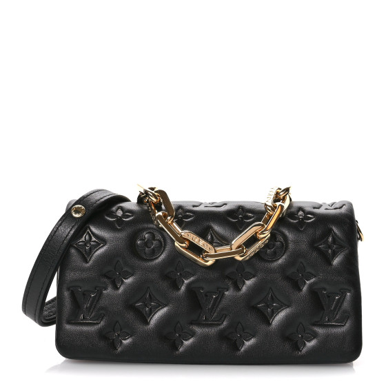 【SALE】LOUIS VUITTON/POCHETTE COUSSIN/ポシェット・クッサン LOUIS VUITTON Lambskin Embossed Monogram Pochette Coussin