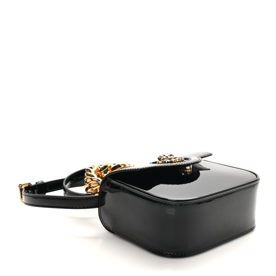 VERSACE Patent Mini La Medusa Bag Black 1672305 | FASHIONPHILE