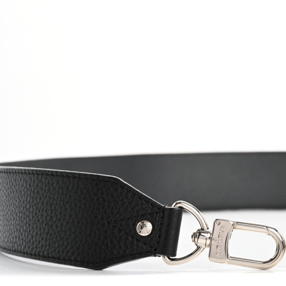 LOUIS VUITTON ブラック ベルト LOUIS VUITTON Jacquard Bandouliere Shoulder Strap Black