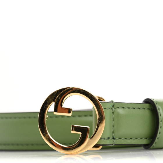 GUCCI Ciny Lux Calfskin Blondie 30mm Belt 85 34 Salamander