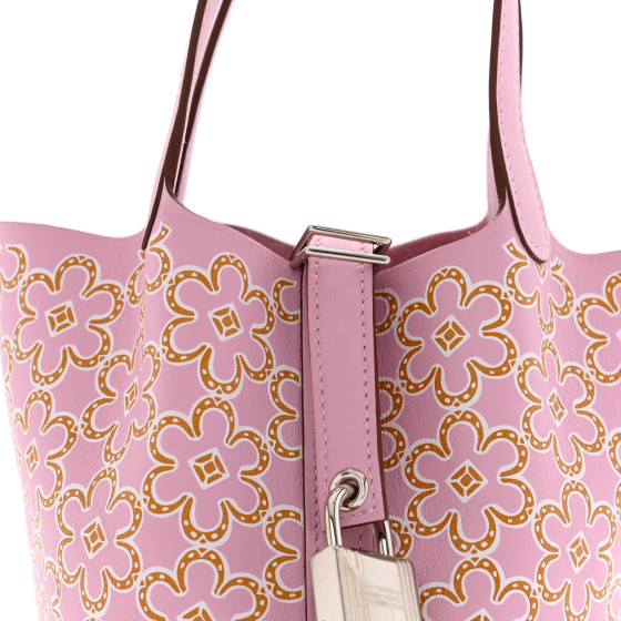 【HERMES 限定品】 Micro Lucky Daisy Picotin Lock HERMES Swift Micro Lucky Daisy Picotin Lock Mauve Sylvestre