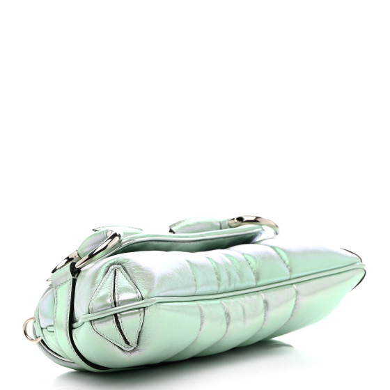 GUCCI Iridescent Nappa Vertical Matelasse Medium Maxi
