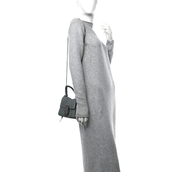 MARC JACOBS Sun Faded Denim Monogram The St Marc Mini Top
